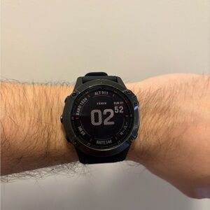 Garmin Fenix Black and Gray Smartwatch